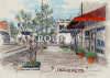 Jeanerette,Louisiana art print-street scene